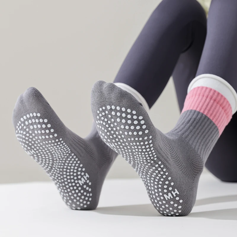 Silicone Non-slip Yoga Socks W - Medias Para Pilates Y Yoga recension och pris