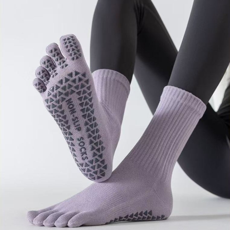 Unisex Five‑Toe Yoga Socks Mid - Medias Para Pilates Y Yoga recension och pris